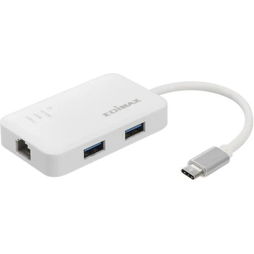 Edimax 3-Port USB 3.1 Gen 1 Multi-Adapter Hub w/ Gigabit Ethernet EDEU-4308 - محول